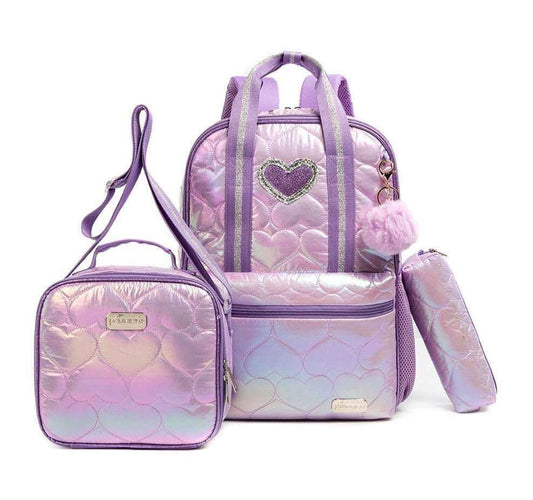 3-in-1 Girls Backpack Set - FluffyBoom