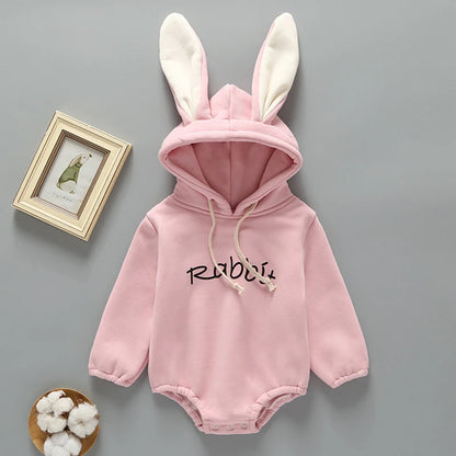 Baby Rabbit Hoodie Romper