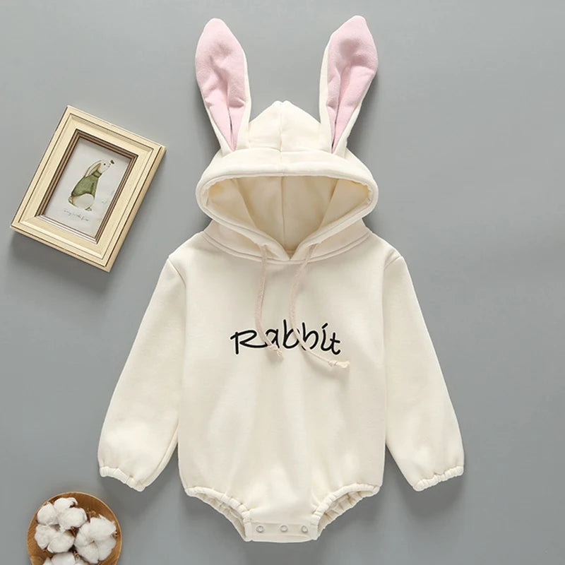 Baby Rabbit Hoodie Romper