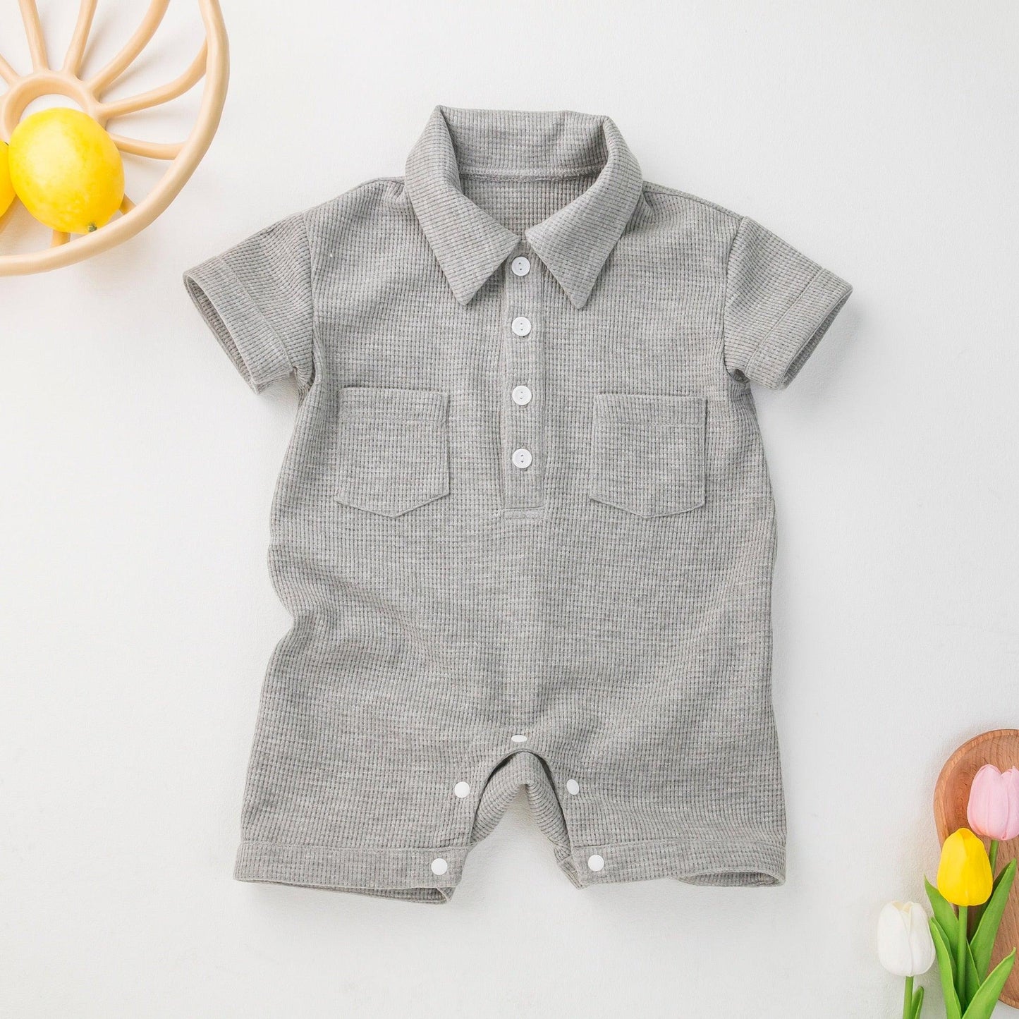 Baby Boy Summer Romper - FluffyBoom