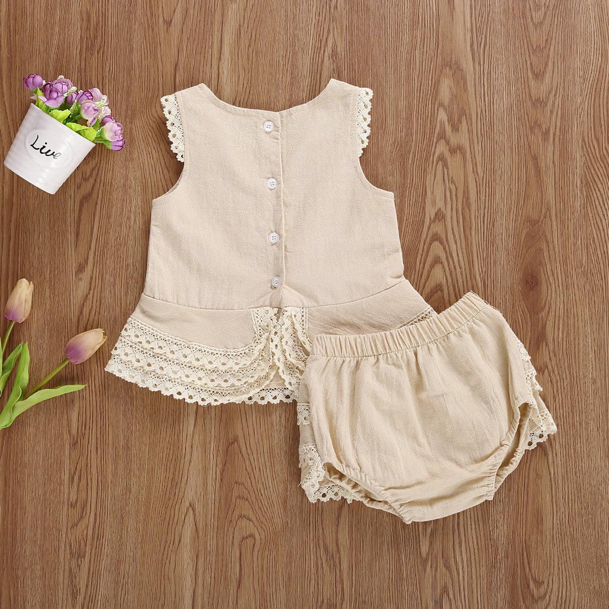 Cute Summer Lace Set for Girls - FluffyBoom