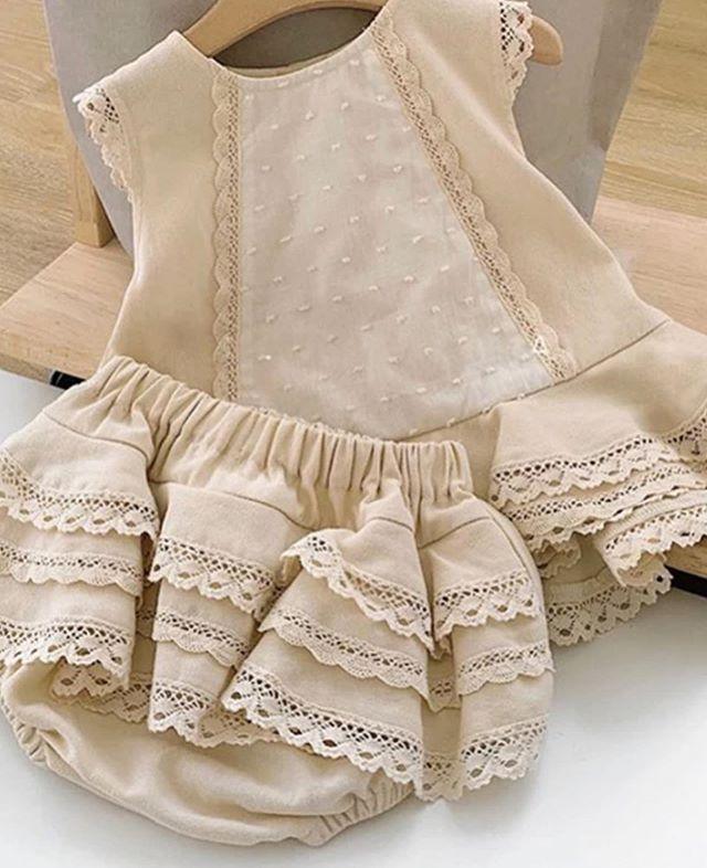 Cute Summer Lace Set for Girls - FluffyBoom