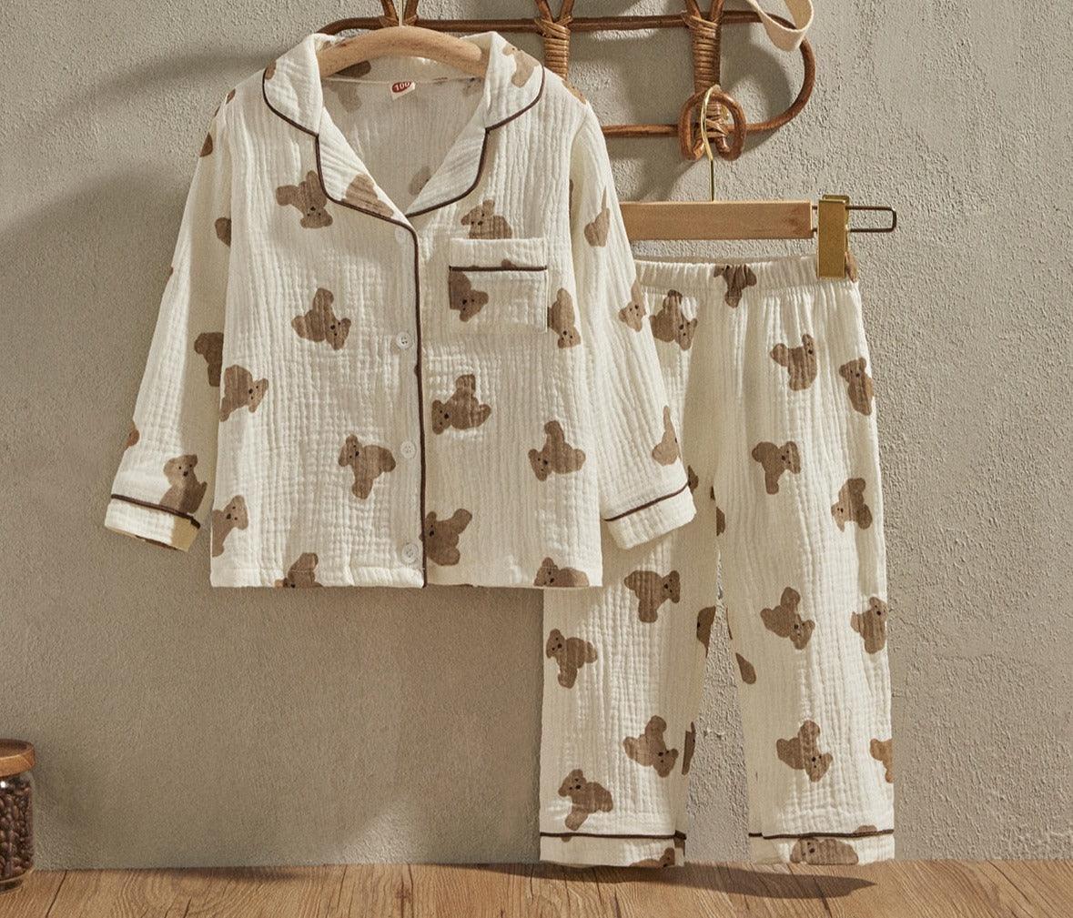 Lapel Collar Pajama Sets - FluffyBoom